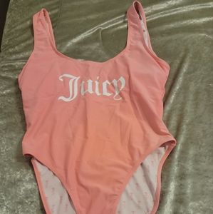 Pink Juicy Couture One Piece Bathing Suit XL
